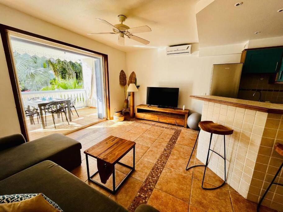 Le Palmier Bleu, Cocon Tropical, Plage & Piscine Anse Marcel ภายนอก รูปภาพ
